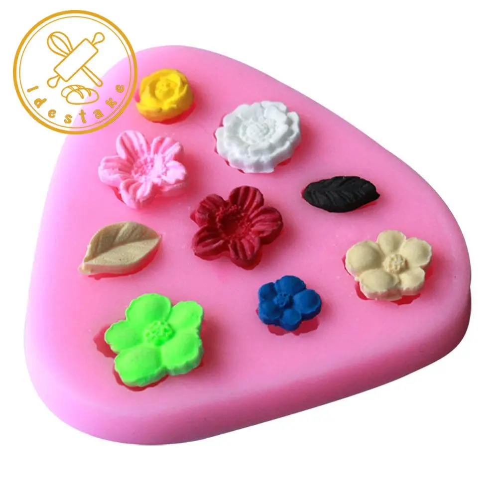 

9 Cavity Mini Rose Flower Cake Silicone Mold Cupcake Fondant Cake Decorating Tools Chocolate Sugar Craft Kitchen Tools