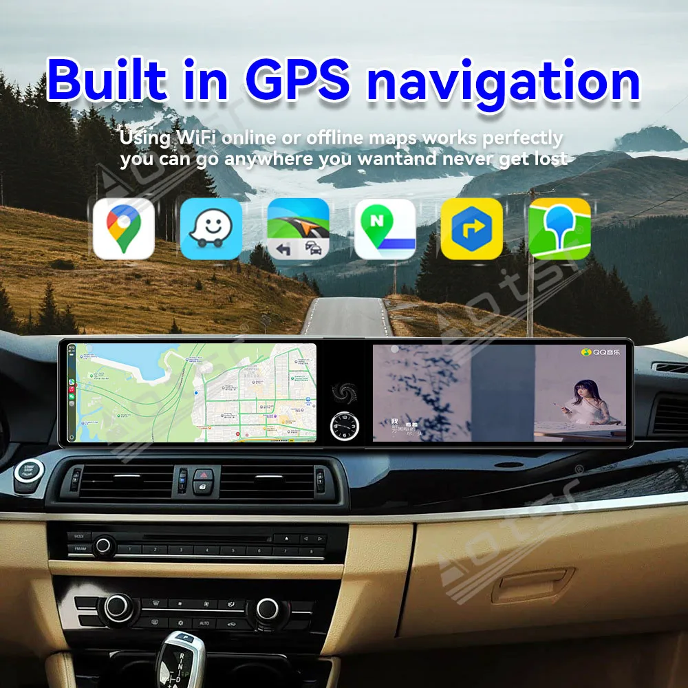 Фото Двойной 12,3 ‘’ Android 13 для BMW 5 серии CIC/NBT 2010-2017 GPS-навигация Carplay Автомобильный радиоприемник HD Сенсорный экран Стерео Авто №3
