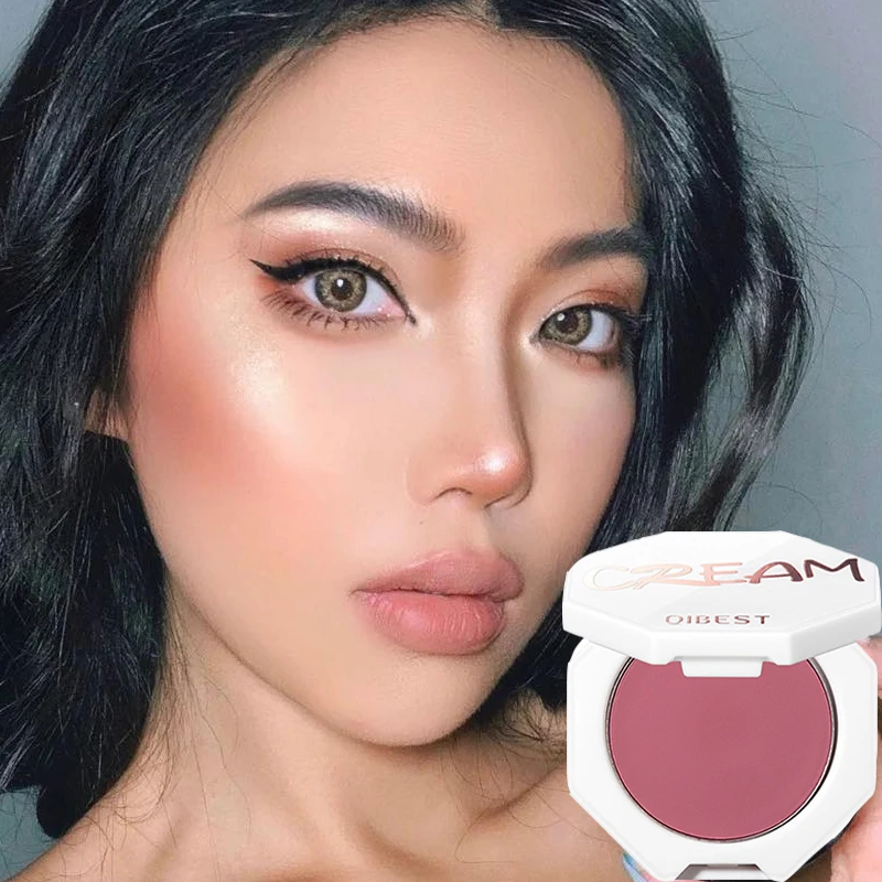 

6 Colors Blush Waterproof Sweat-proof Blusher Natural Monochrome Blush Contour Palette Long-lasting Face Contour Natural Makeup