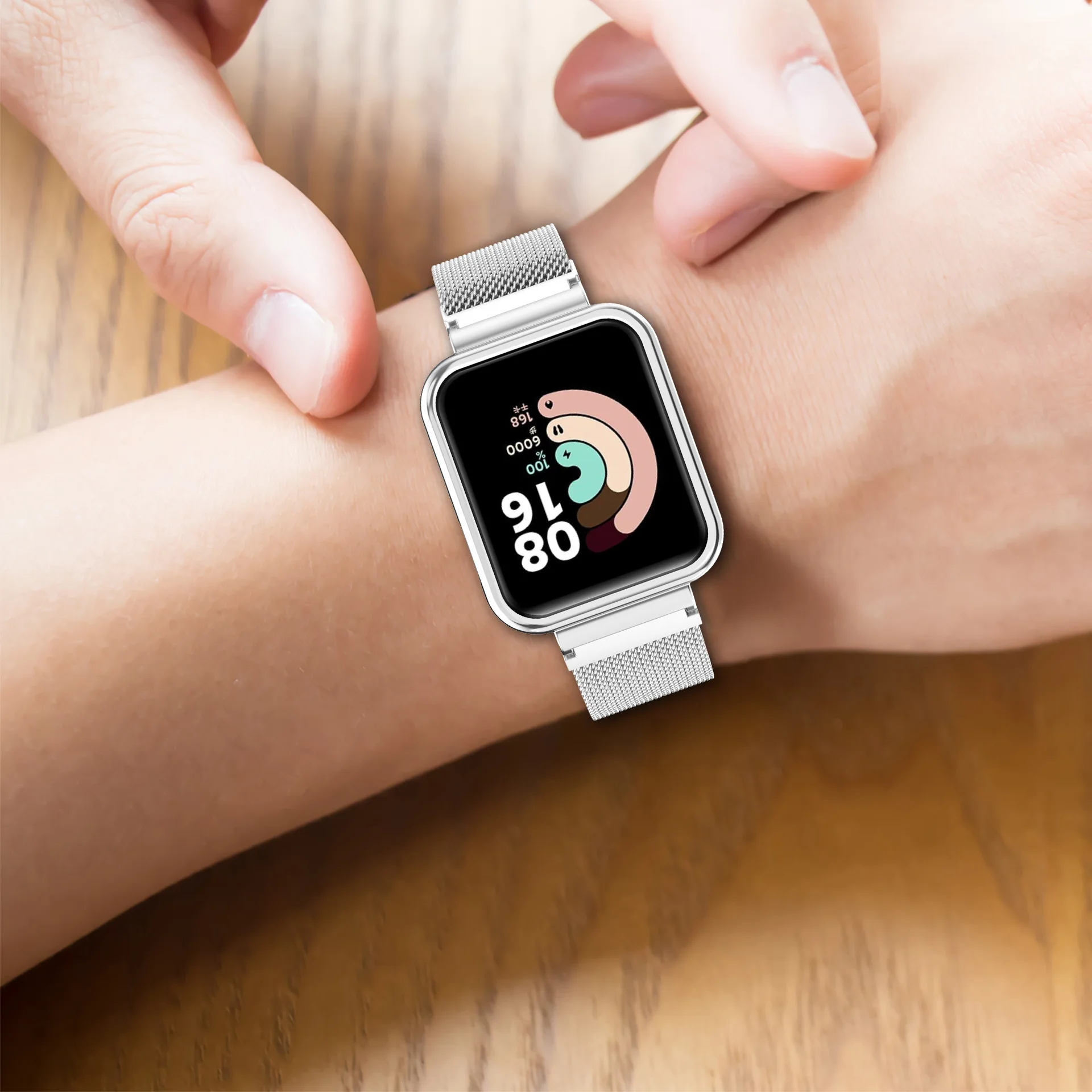 Магнитная Петля + защитный чехол для Redmi Watch 2 Lite браслет из нержавеющей стали Xiaomi