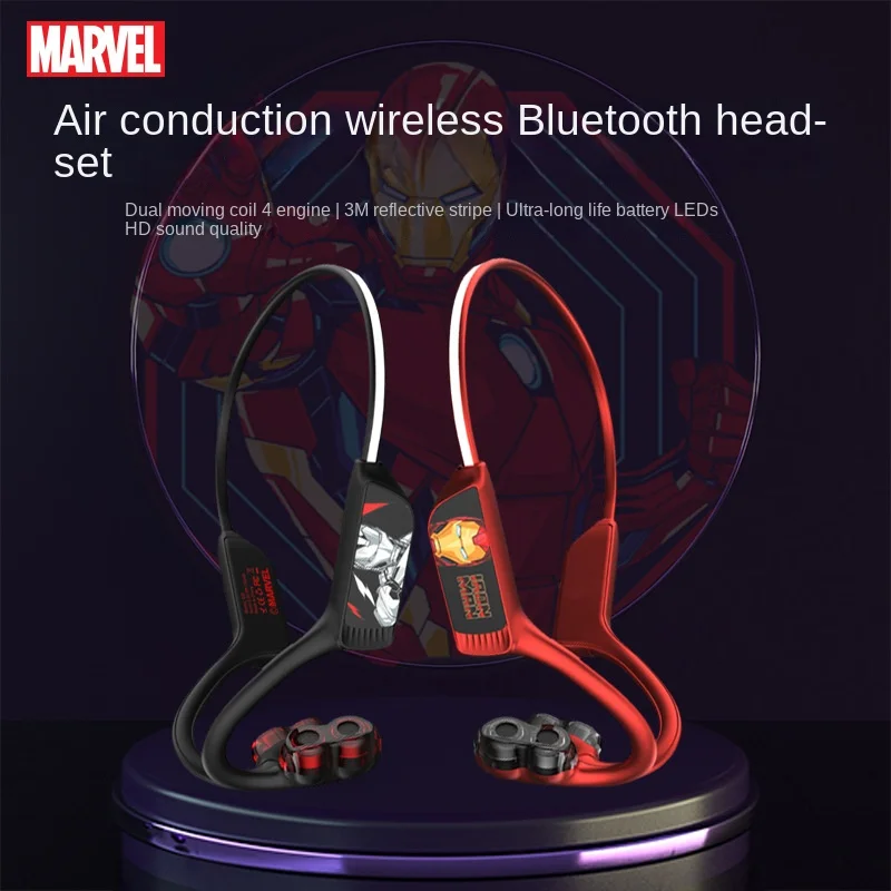 

Original Disney Bone Conduction Earphones Y03 Bluetooth 5.3 Headset HiFi Ear-hook Sport for Men Women with Mic Waterproof Earbud