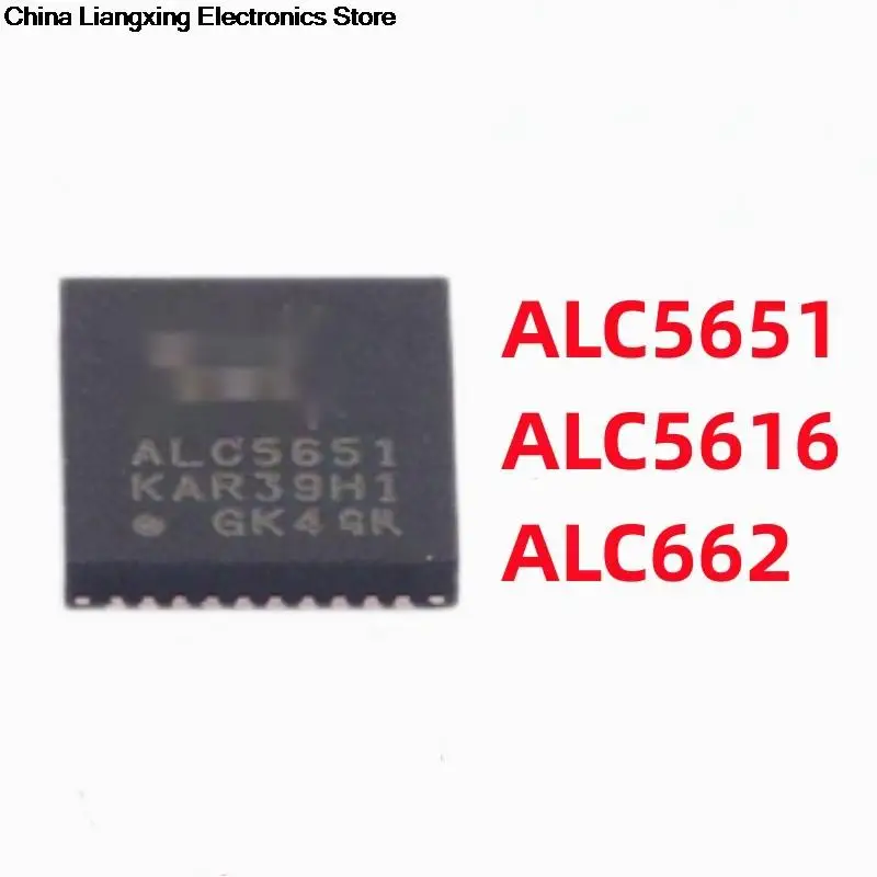 

5Pcs 100% New ALC5651-CG ALC5651 ALC5616-CGT ALC5616 ALC662-VD0-GR ALC662 QFN-40 QFN-32 LQFP-48 Brand new original chips ic