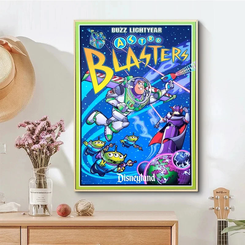 Студийный плакат Disney Buzz Lightyear Astro бластеры диснеилда Волшебное Королевство