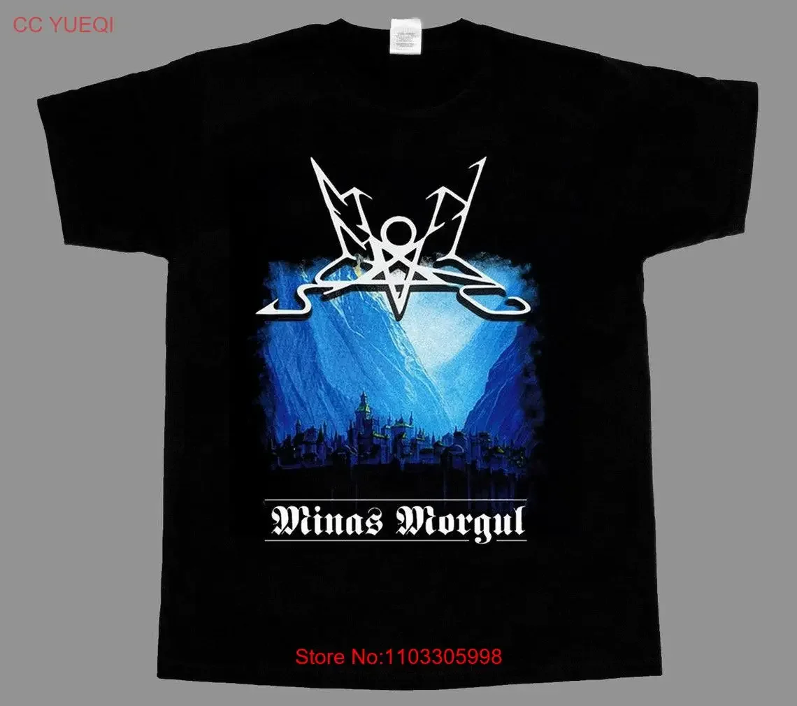 Фото Футболка Summoning Minas Morgul, металлическая музыка, эстетичная винтажная стираная модная эластичная стильная дышащая футболка с рисунком №1