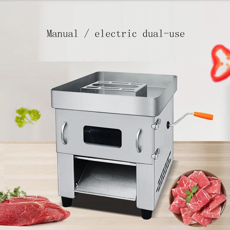 

Electric Meat Cutter, Commercial And Household Stainless Steel Hand Operated Drawstring Shredder