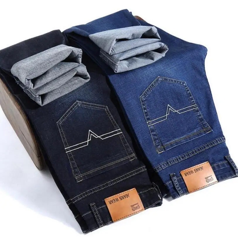 Джинсы мужские прямые стрейчевые на осень/зиму 2022 | Мужская одежда