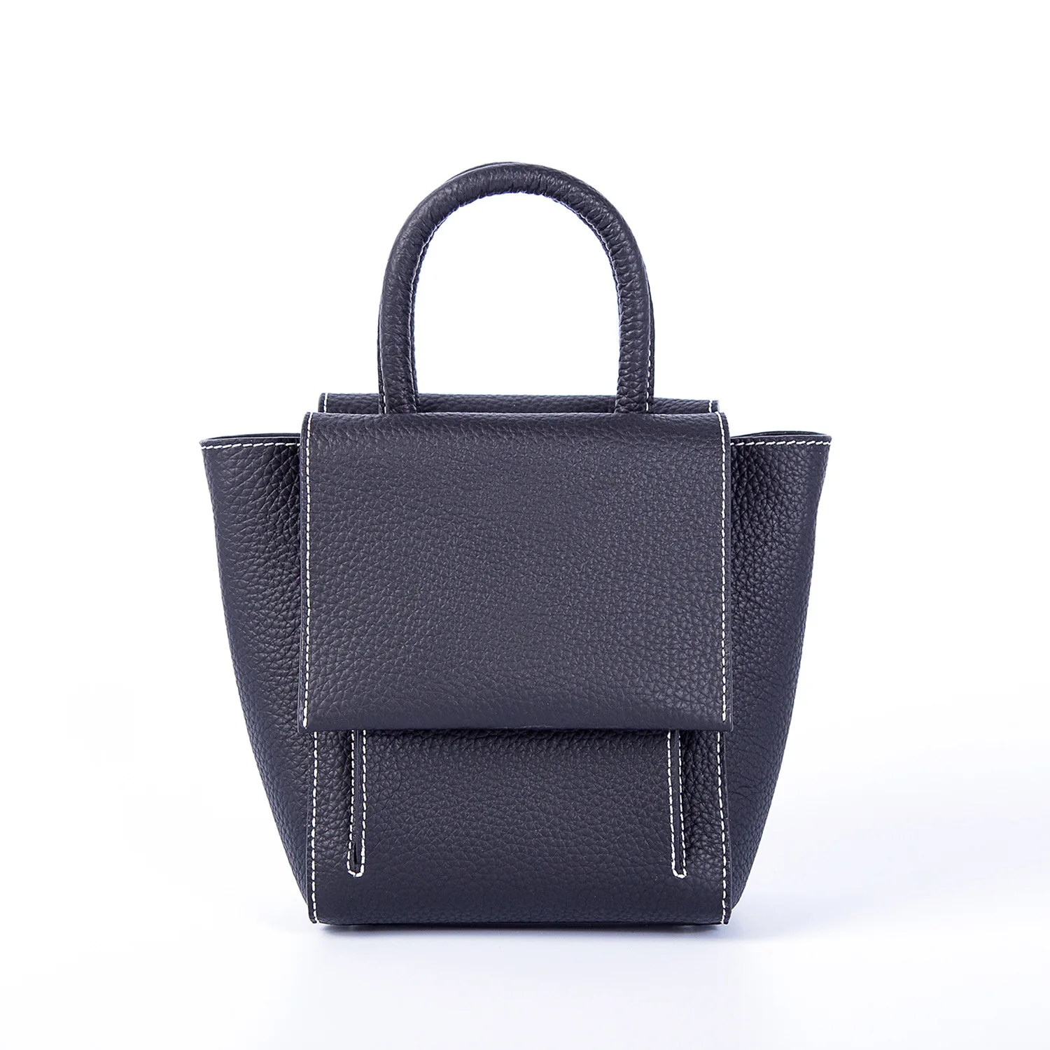 

2022 Mini Tote Bag with Lychee Pattern Cowhide for Women