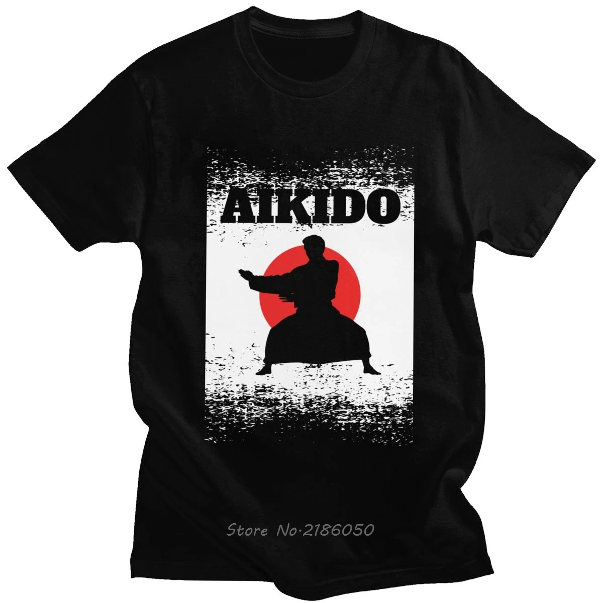 

Футболка Aikido мужская с коротким рукавом, Классическая тенниска из хлопка, модная майка для отдыха, боевых искусств, кунг-фу, карате, в японск...
