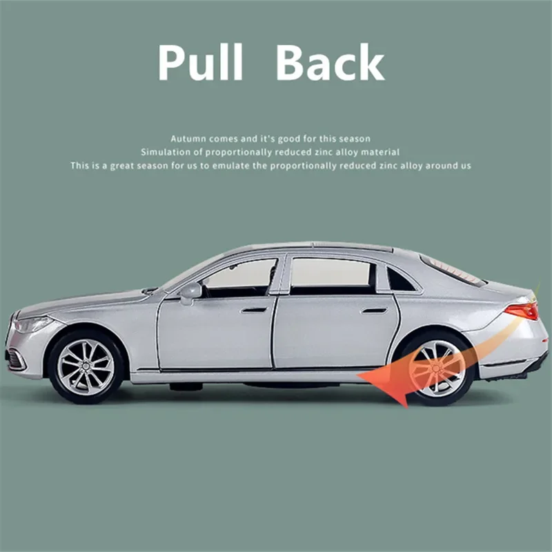 1:32 mayбачs S400 литой металлический роскошный автомобиль модель литая металлическая