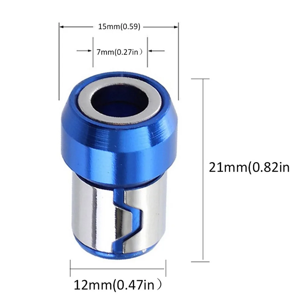 

4 PCS Screwdriver Magnetic Ring 6.35mm Universal Removable Magnetizer Ring Magnetic Steel Screwdriver Bit Strong Magnetism Tools