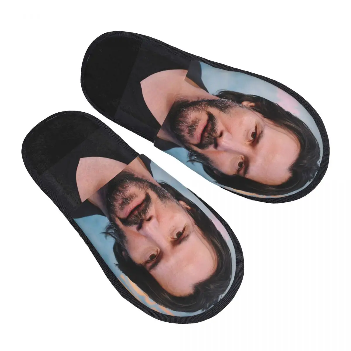 

Гостевые Тапочки Keanu reвс для отеля, женские домашние тапочки с принтом известных актеров на заказ