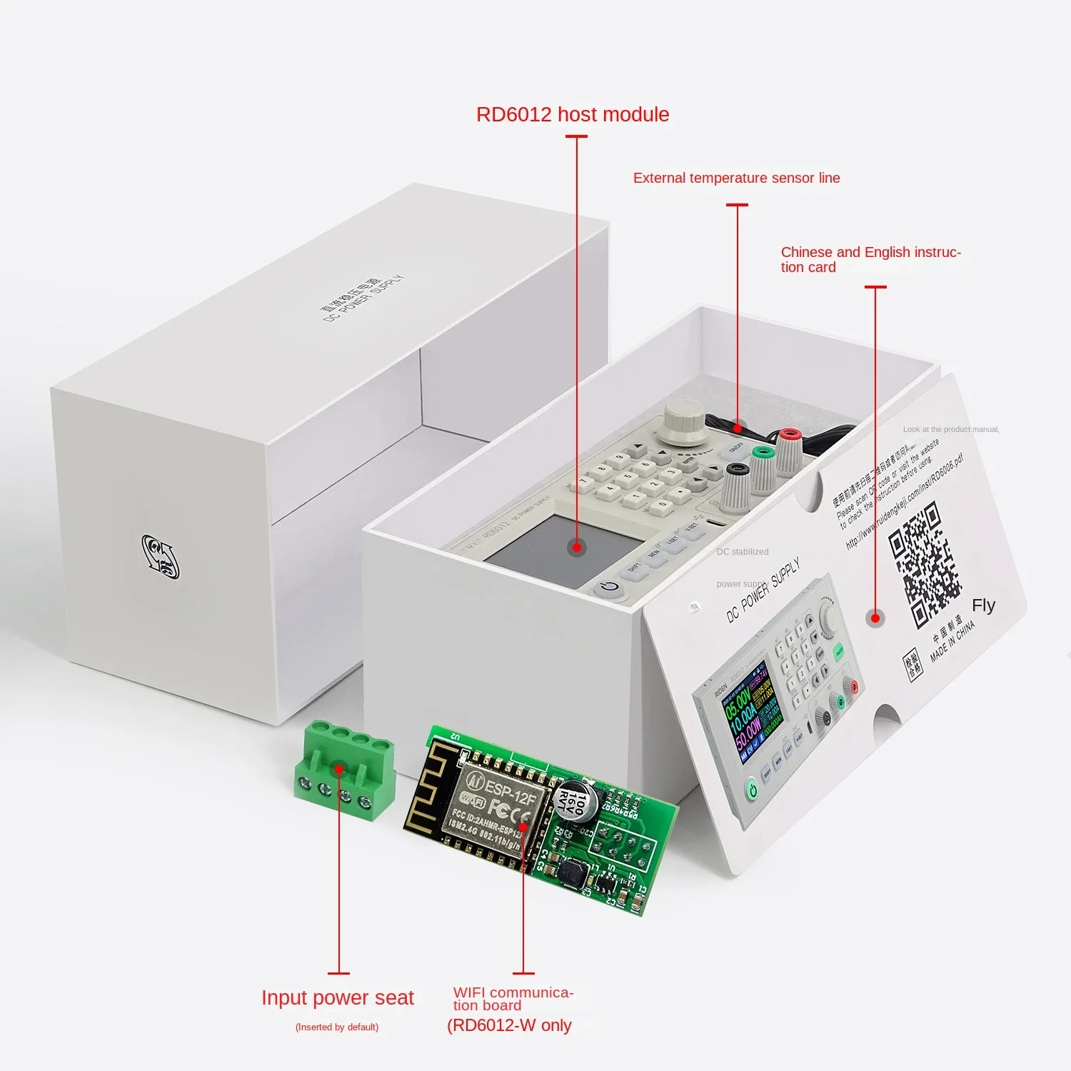 RD6012 RD6018-W USB WiFi DC - Напряжение Ток Понижающий модуль питания преобразователь