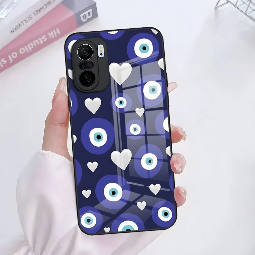 Голубой глаз Nazar Boncugu чехол для телефона Xiaomi 14 12 Pro 11t 13 lite POCO M6 M5 X6 X5 X3 NFC F5 F6 Чехол из