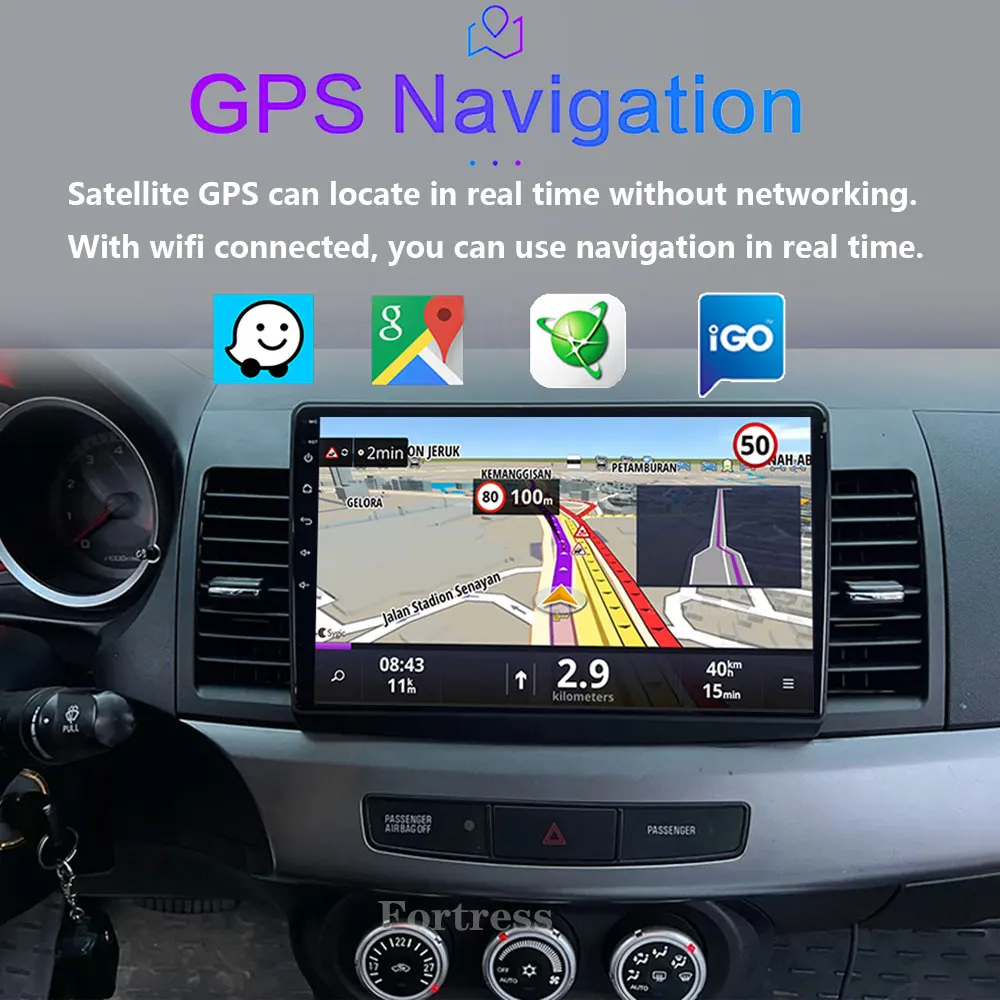 Фото 2din Android 16 авторадио автомобильный радиоплеер для Mitsubishi Lancer 10 CY 2007-2017 Carplay автоэкран GPS-навигация 5G Wi-Fi RDS №4