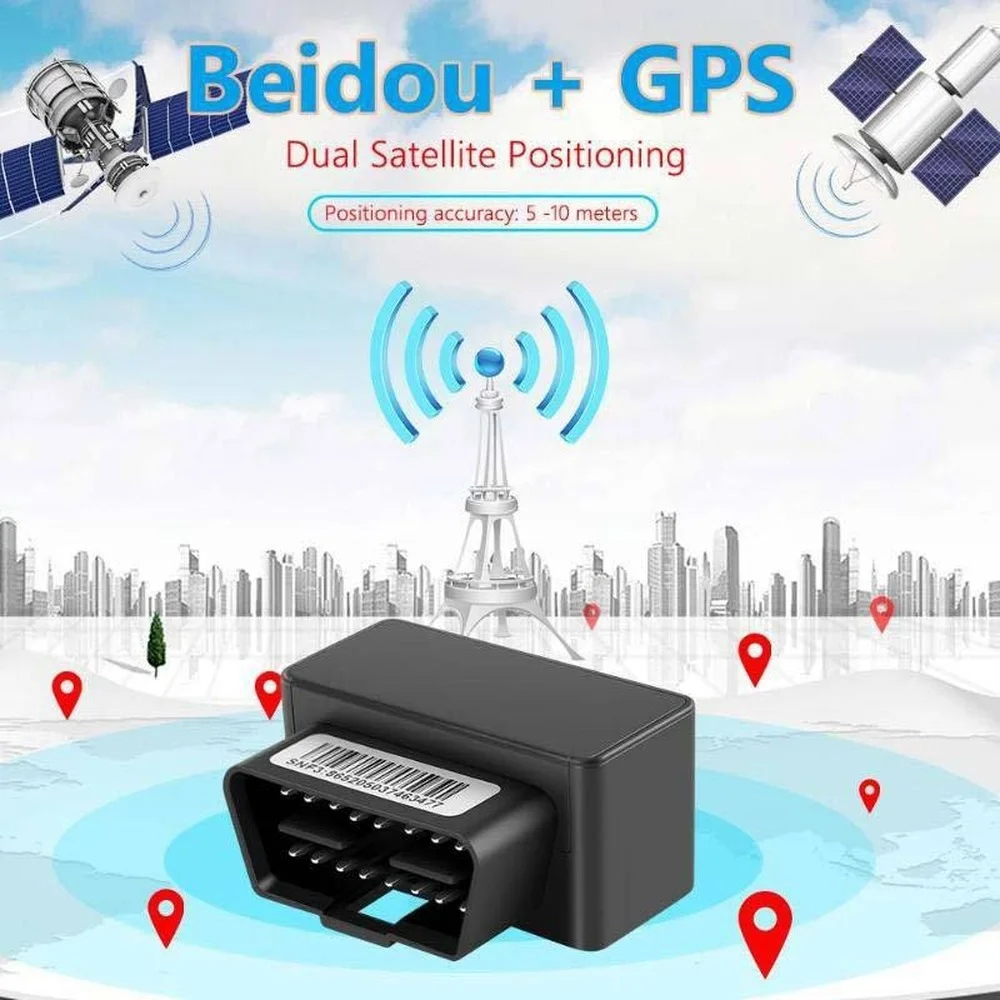 Автомобильный GPS-трекер мини-устройство для отслеживания автомобиля GSM 16 Pin OBD2