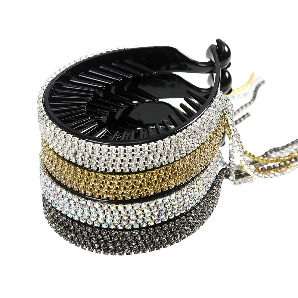 Женские Элегантные Роскошные заколки для волос Molans Стразы с кисточкой конского