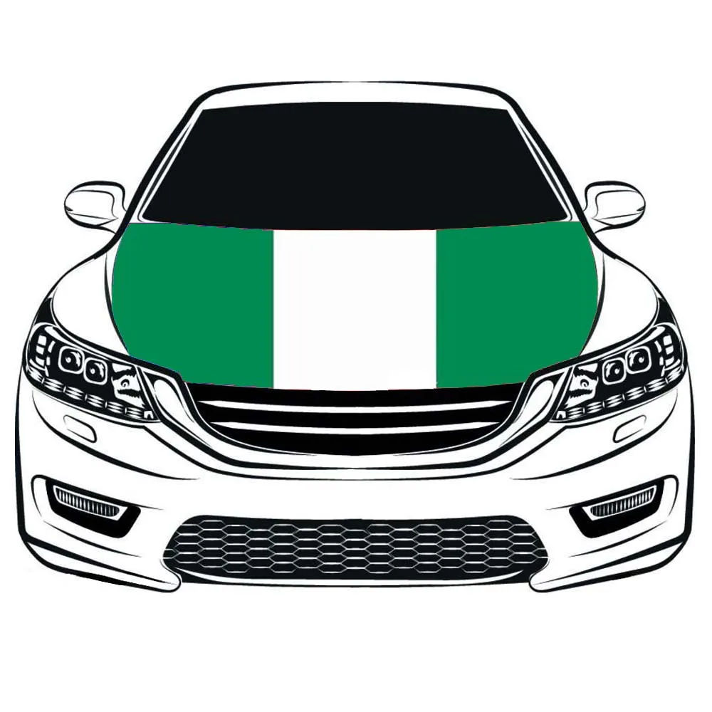 

Federal Republic of Nigeria national flag car Hood cover flags 3.3x5ft 100%polyester World Cup,football match,top 32