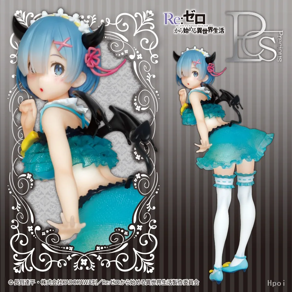 21CM Rem  Figure Anime RE: Zero-Starting Life in Another World Swimsuit Little Devil Model Dolls Toy Girls Gift Collect Boxed images - 6