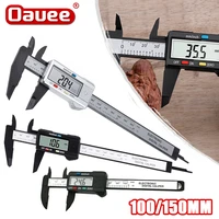 oauee electronic digital caliper carbon fibre vernier plastic gauge micrometer ruler depth measuring tools instrument 150100mm
