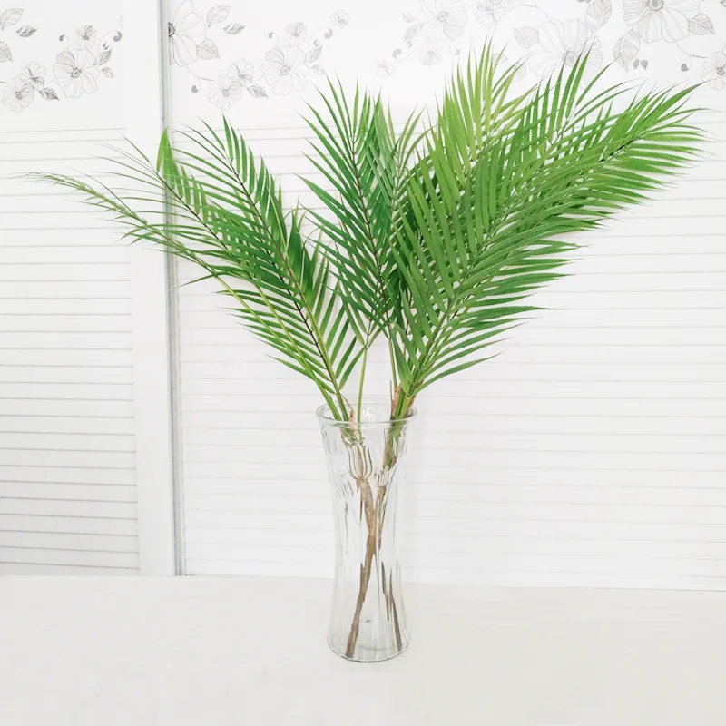 

Simulated plant palm leaves Bamboo sunflower coconut leaves Artichoke grass Sansevieria leaves Green plants decorative iron leav