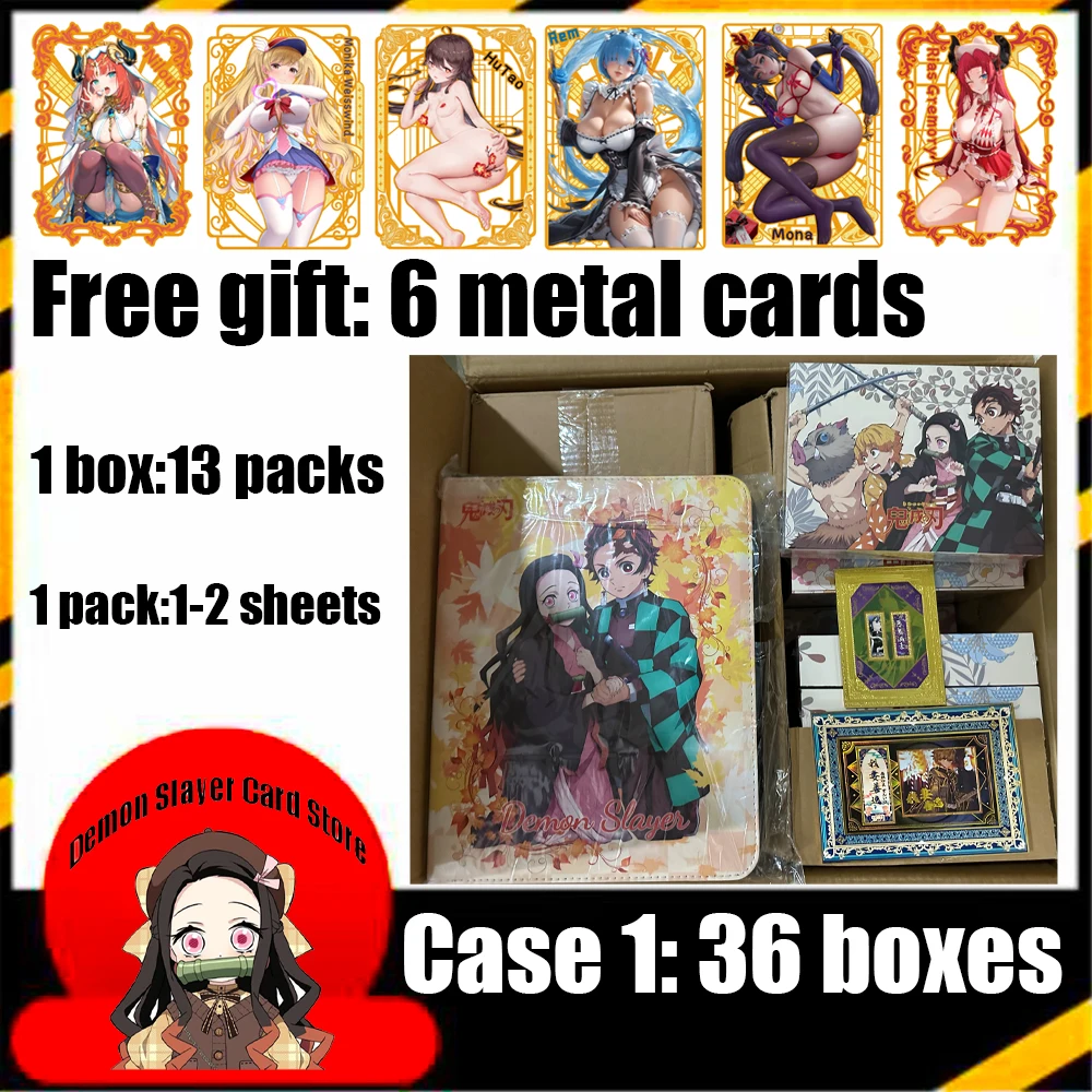 OU Meng Wen Chuang' Demon Slayer Card Infinity Castle Finale японского аниме Booster Box Tanjiro CCG TCG хобби