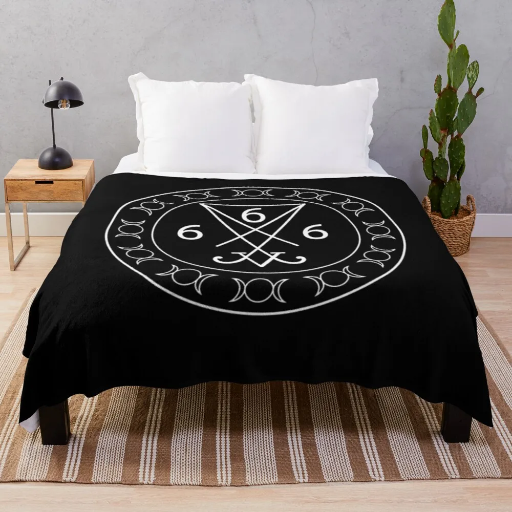 

Lucifer Sigil + 666 Throw Blanket Fur Blanket