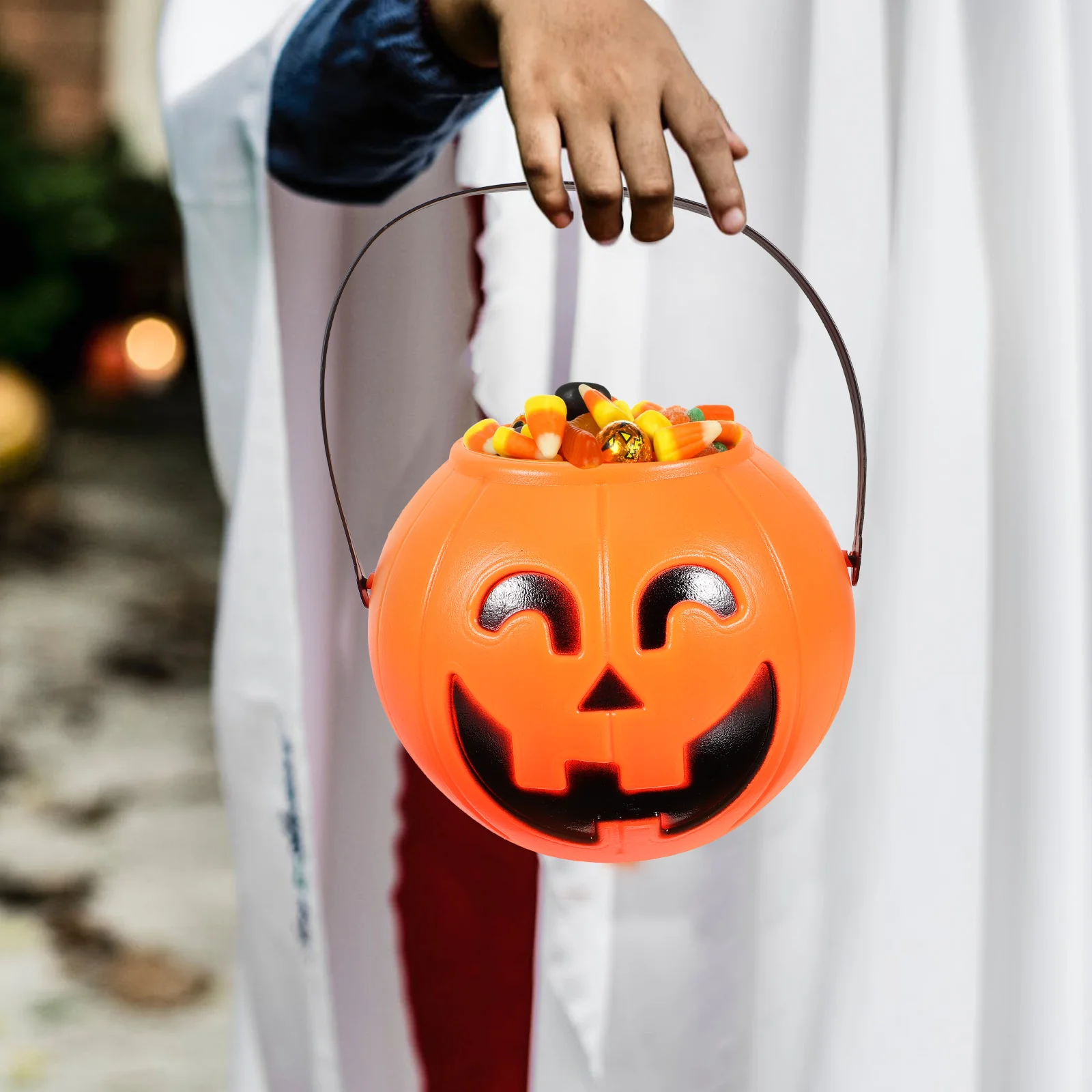 17-см фонарь украшает детские объемные сладости Хэллоуин тыква огни корзины