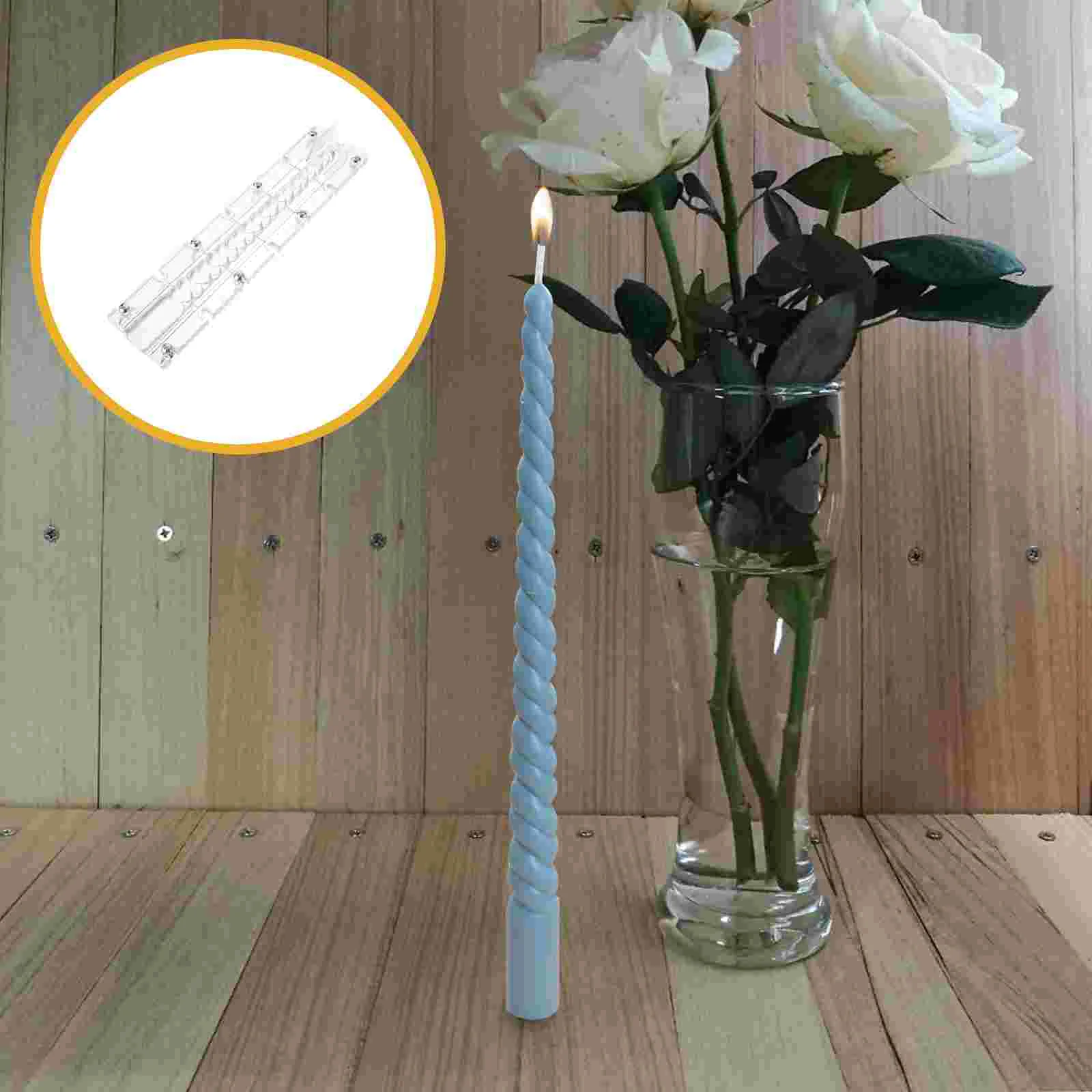 

Resin Making Diy Candlestick Taper Mold Spiral Acrylic Silicone Mould Suppliestube Jewelry Professionals Pendant 3D Epoxy