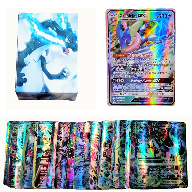 

60-300 шт., детская игра «Pokemon Card GX VMAX Energy Trainer»