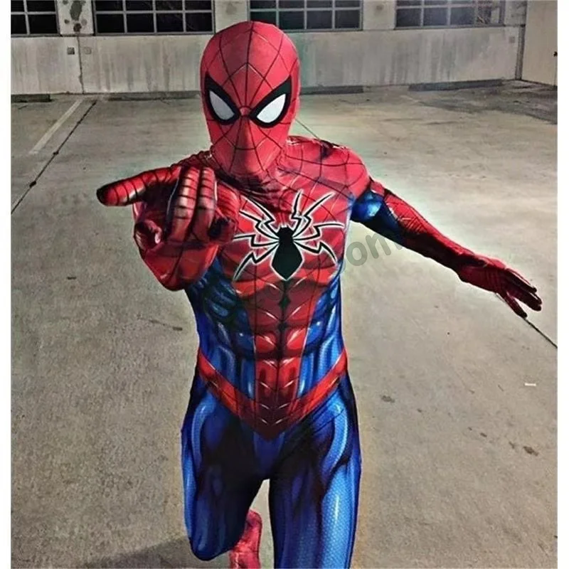 The Amazing Spiderman Costume Superhero Zentai Suit Jumpsuit Men Women Bodysuit Halloween Party Costumes for Kids Adult Cosplay