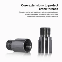 1 pair pedal extension bolts marked riding biking mountain bike spacers adapters shaft metal replacement mtb extender