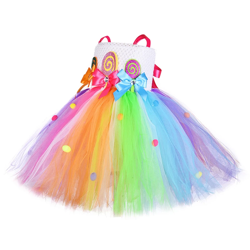 Радужный леденец платье принцессы корона волшебная палочка сумка перчатка