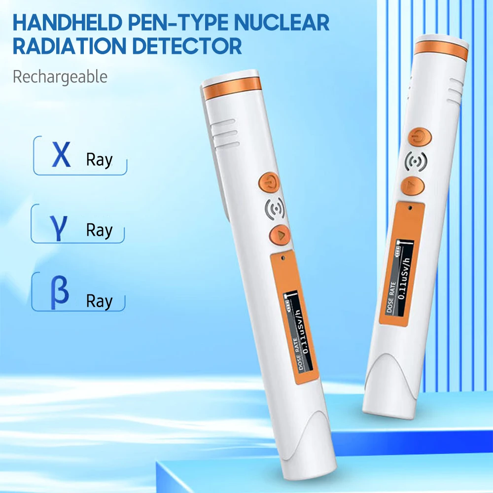 

Pen-Type Nuclear Radiation Detector Personals Dose Geiger Counter with Sound Light Alarm Radioactive X Y β-Ray Detecting Tools