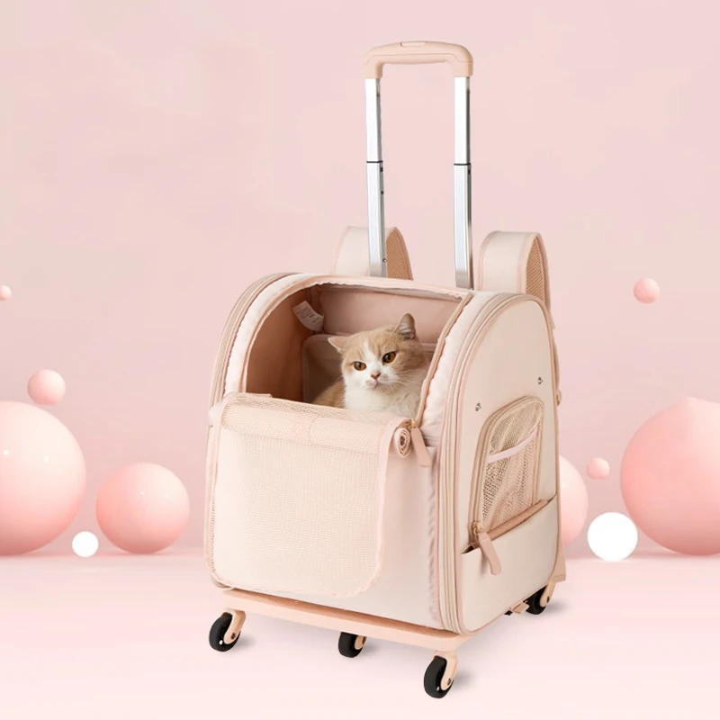 

Rabbit Transporter Cats Carriers Backpack Wheels Handbags Cage Cats Carriers Outdoor Stroller Jaula Para Gatos Dog Accessories