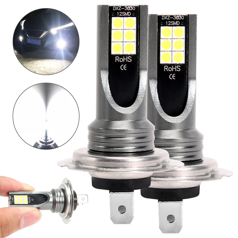 

2 шт., Автомобильные светодиодные лампы H7 100 лм 12 в Вт