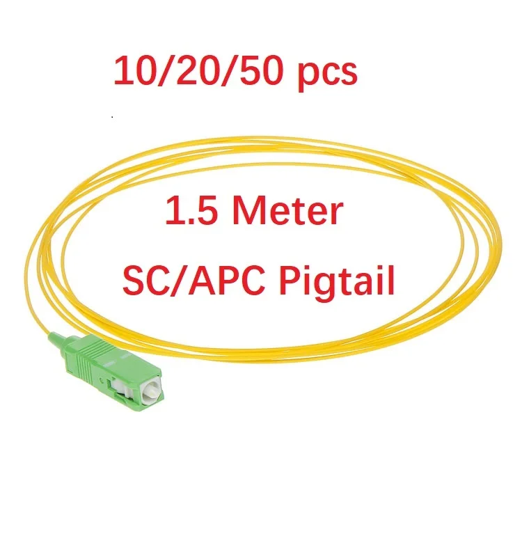 

10/20/50pcs, 1.5M SC/APC Single Mode G657A2 SX Core 0.9MM fiber optic Pigtail Yellow LSZH Jacket