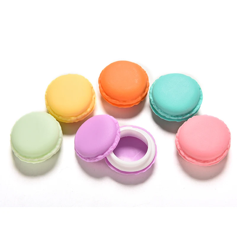 

1Pcs Cute Pink Color Macaron Jewelry Box Organizer Mini Storage Box Clip Holder Case