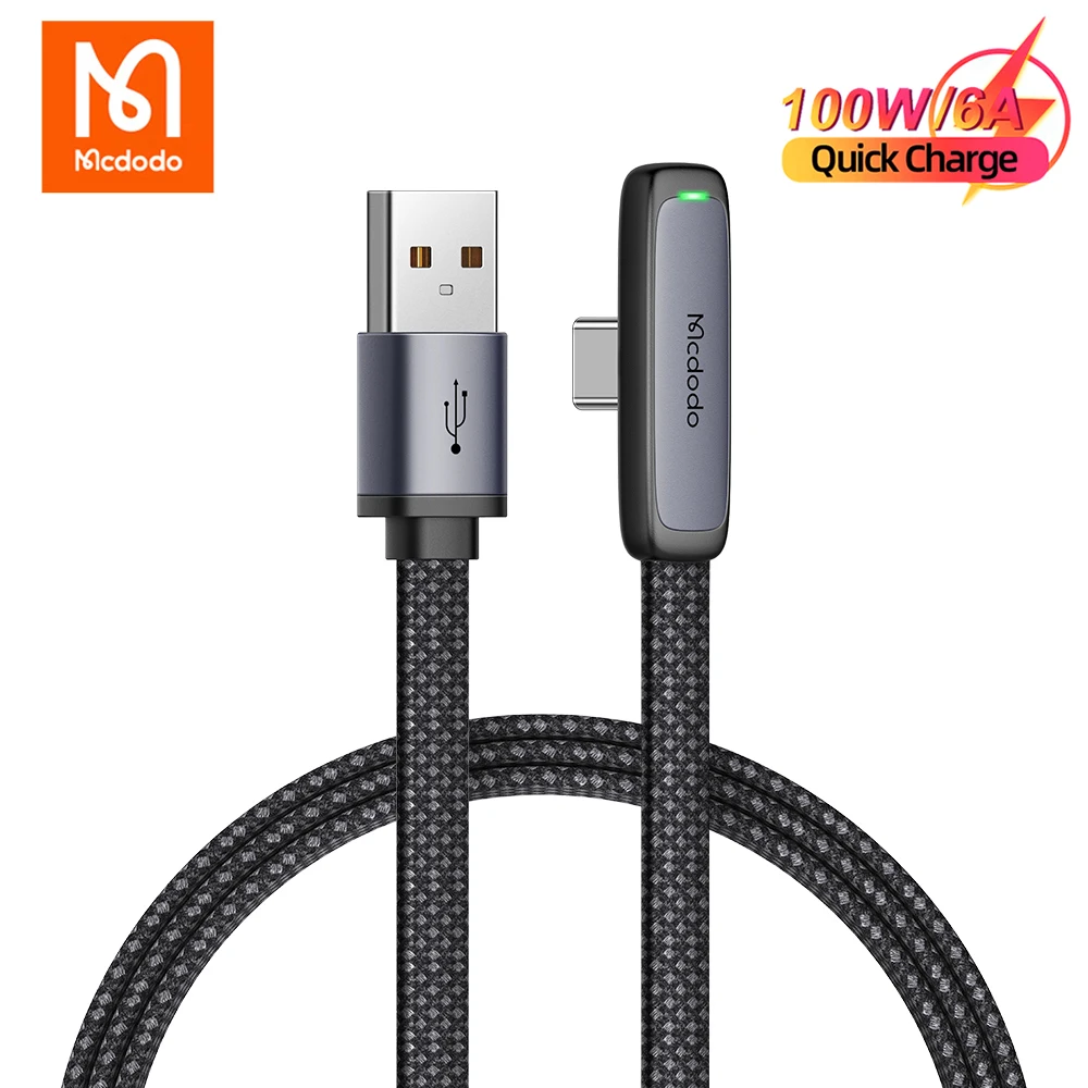

Зарядный кабель Mcdodo, USB Type-C, 100 Вт, для Xiaomi POCO F3 4 Samsung Macbook