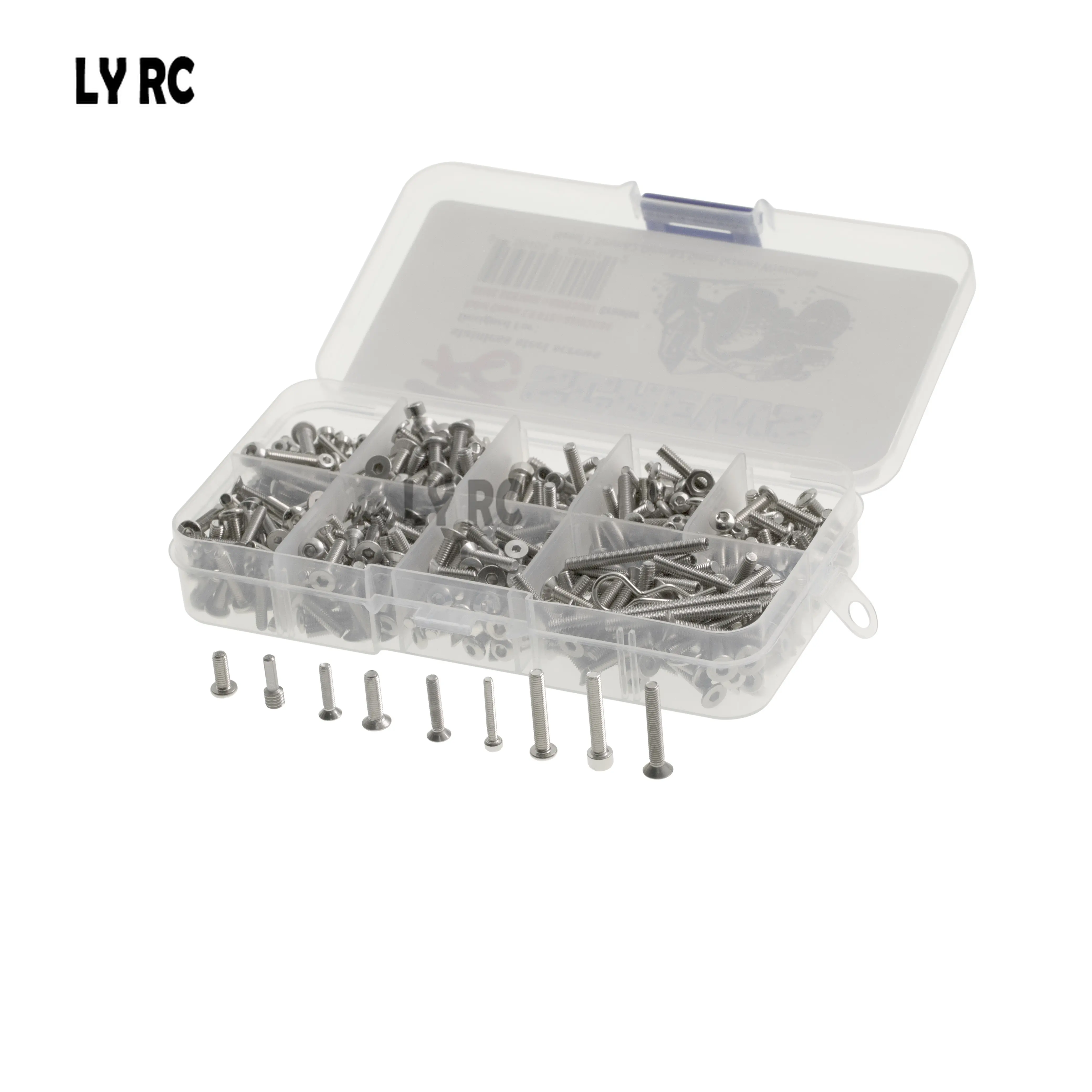 Комплект винтов из нержавеющей стали для осевого каприа 1.9UTB AXI03004 SCX10III AXI03007 AXI03006 RTR, запчасти для радиоуправляемых гусеничных машин, замена