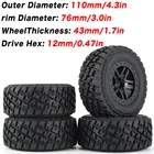 4 шт. шины для радиоуправляемых Багги 110 мм резиновые шины набор колес запасные части для Traxxas Slash 4X4 RC4WD HPI HSP гусеничная модель автомобиля