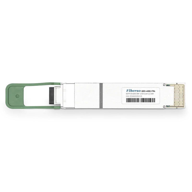 Fiberso QSFP-DD 400GBASE FR4 Модуль PAM4 1310nm 2Km SM Волоконно-оптический приемопередатчик для