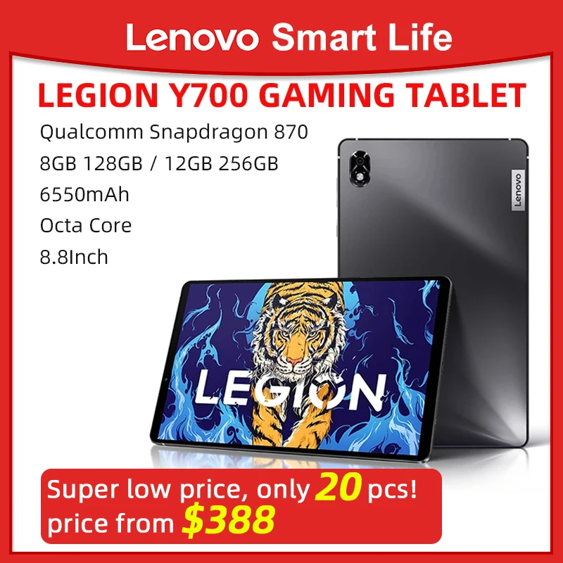 

Original Lenovo LEGION Y700 Gaming Tablet Legion 2022 8.8inch 6550mAh 45W Charging 2560*1600 Tablet