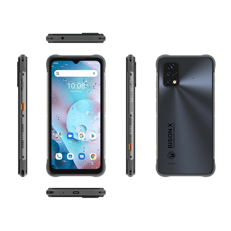 umidigi bison x10s rugged phone 4gb32gb 64gb rom ip68ip69k waterproof 6 53 inch android 11 ums312 t310 quad core up to 2 0ghz free global shipping