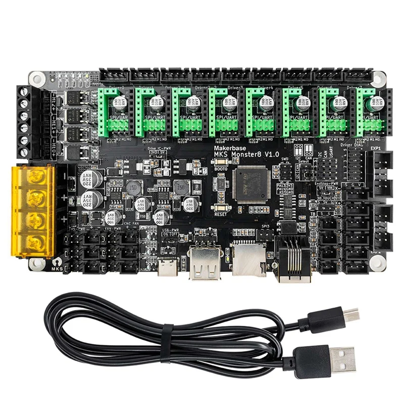 

1 Set Control Board MKS Monster8 V1.0 Monster Voron Universal Master Control 8-Axis Integrated Black Accessories