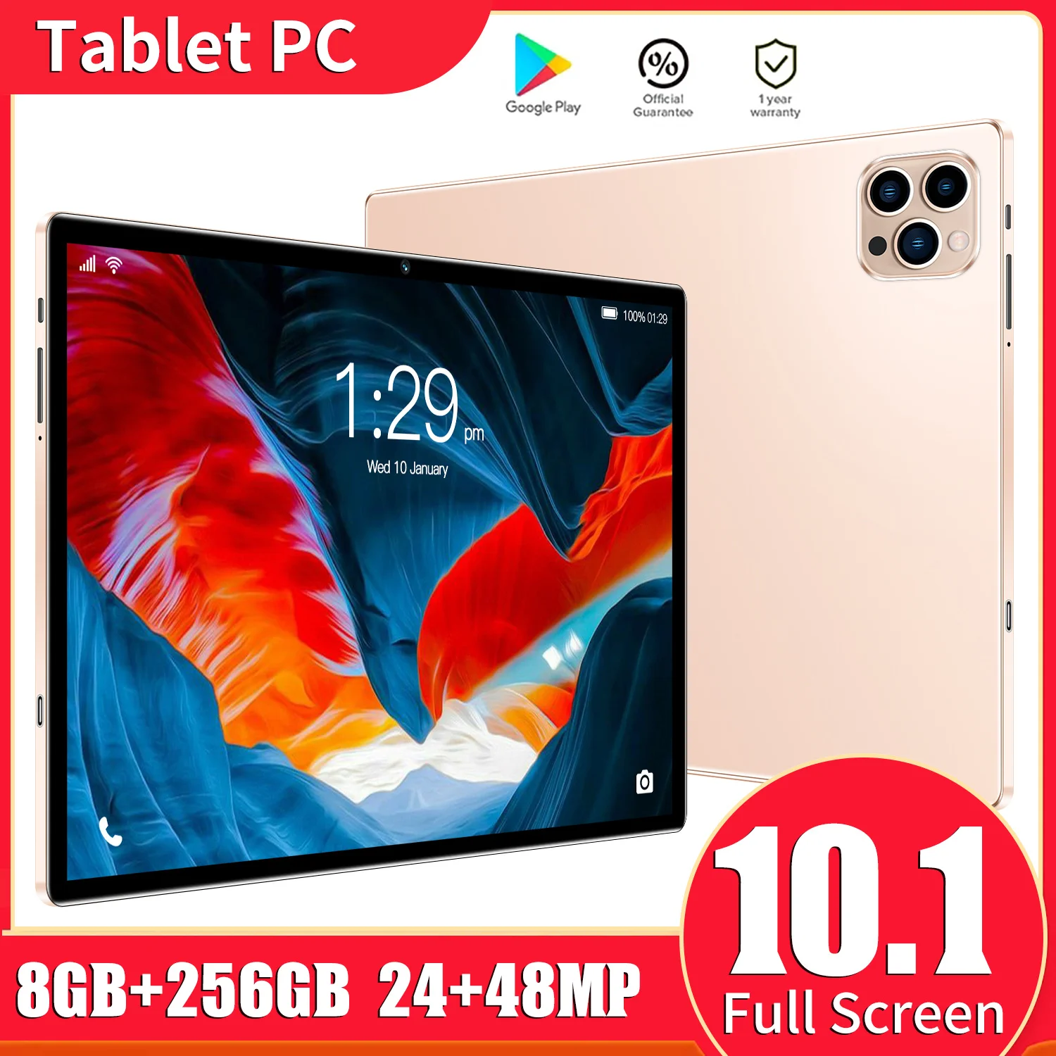 

【World Premiere】Tab 13 Tablet Pad MTK Helio G85 Octa core 8GB+256GB 8000mAh 10.1'' Cheap and good 10inch tablet