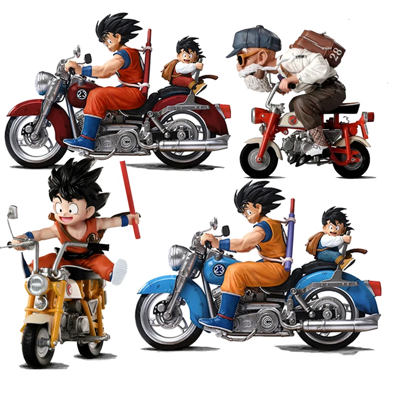 

15cm Goku Dragon Ball Figure Son Gohan Goku Master Roshi Action Figure DBZ Motorcycle Anime PVC Collectible Model Toys Gifts