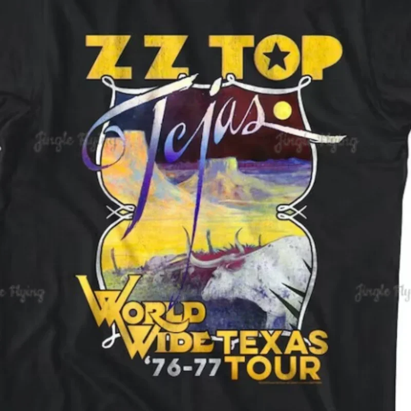 Zz Top Tejas World Wide Texas Tour 76 рубашка Blues Band рок-н-ролл альбом концертная футболка