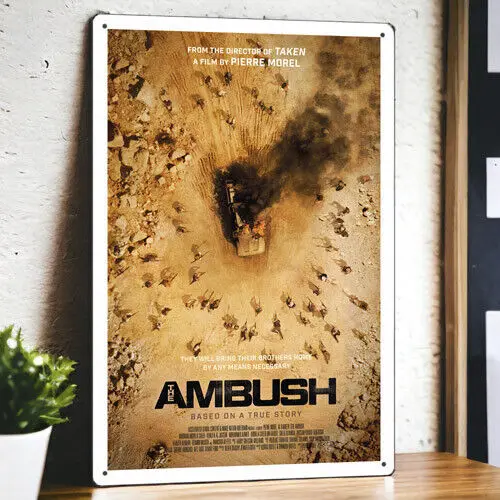 The Ambush (2022) металлический постер из фильма Оловянная табличка Film 8 &quotx 12&quot