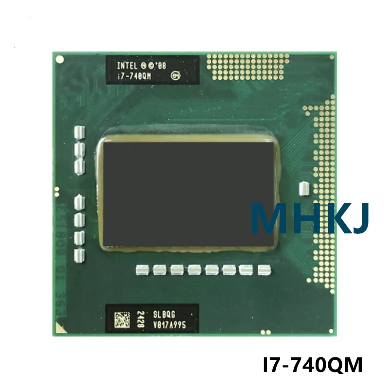 Процессор Intel Core i7-740QM i7 740QM SLBQG 1 7 ГГц четырехъядерный восьмипоточный ЦПУ 6 Вт 45