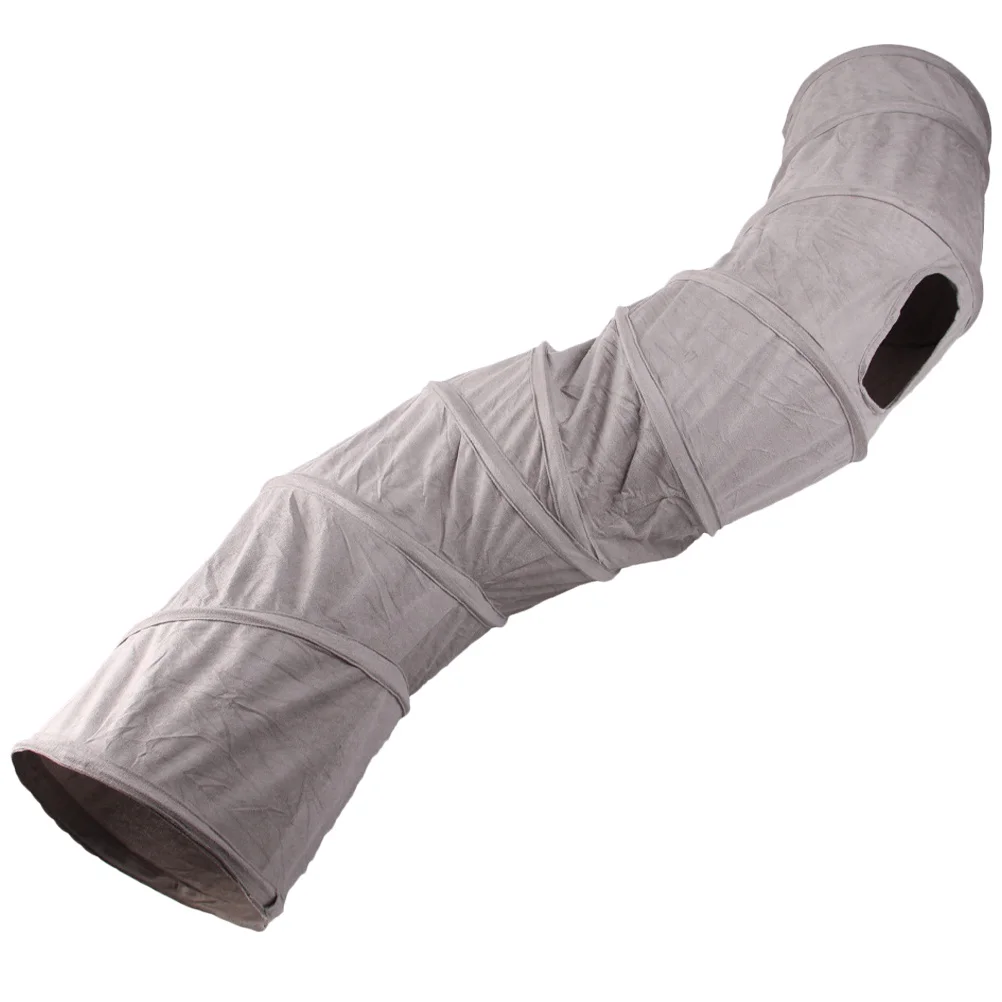 

Cat Slinking Through Tunnel Toy Plaything Fold Comfortable Pet Suede Small Pets Hideout